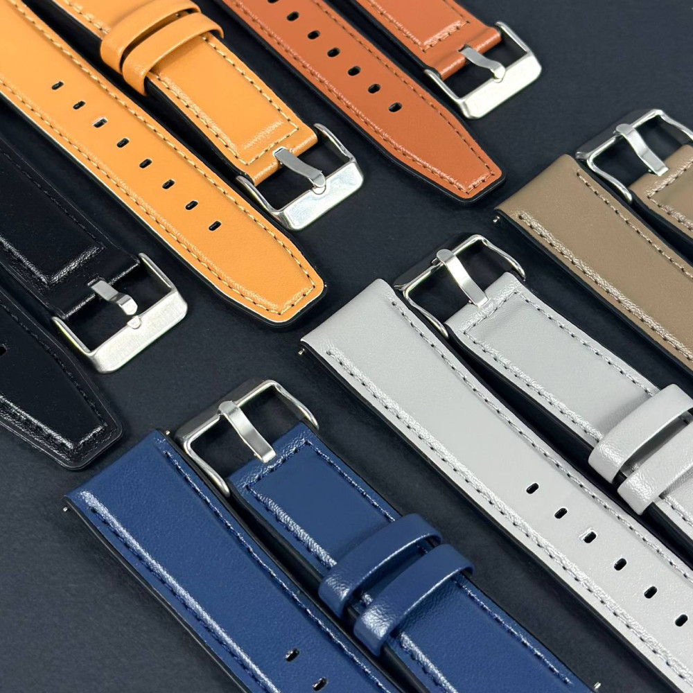 Ремінець для годинника універсальний Leather Casual Color 22mm