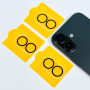 Захисне скло на камеру Sapphire Coating 3D-9H (Yellow Backing) iPhone 16 Pro-16 Pro Max