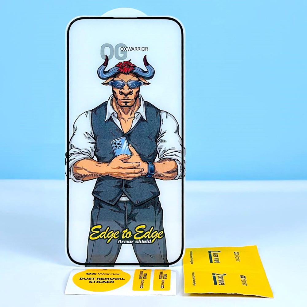 Захисне скло OX Warrior Edge to Edge Armor shield iPhone 14 Pro Max (2022) 6.7