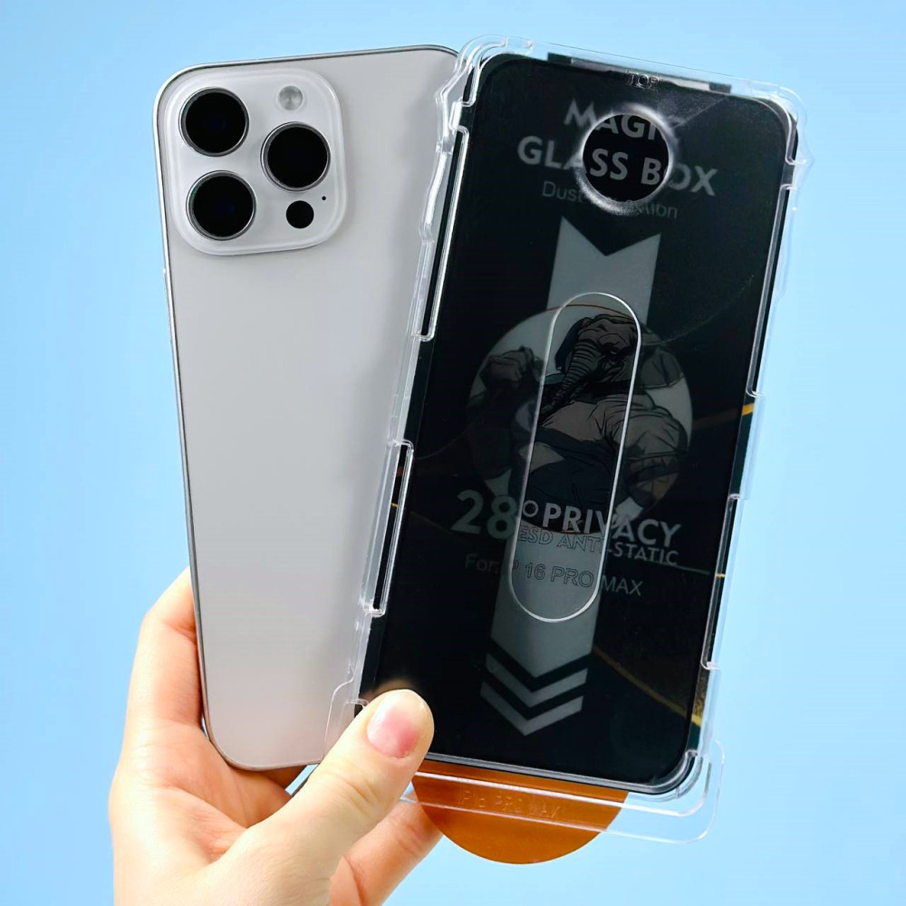 Захисне скло Magic Glass Box Privacy ESD Anti-Static iPhone 15