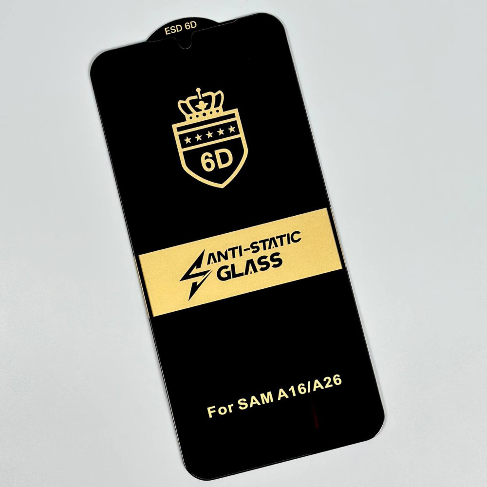 Захисне скло 6D Anti-Static Glass Samsung A16 4G-А16 5G-A26 5G