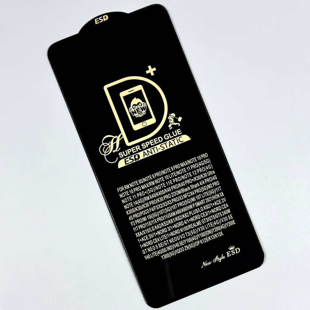 Захисне скло D+ ESD Anti-Static Speed Glue Xiaomi Redmi Note 9s-note 9 Pro-Redmi Note 10 Pro 4G-Poco X3-Poco X3 Pro-Redmi Note 11 Pro-Redmi Note 11 Pro 5G-Xiaomi 11T-Poco X4 Pro 5G