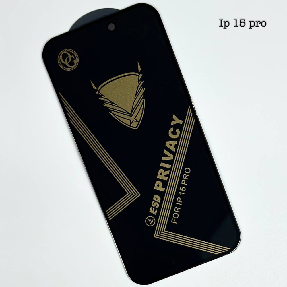 Захисне скло OG Premium ESD Privacy iPhone 15 Pro