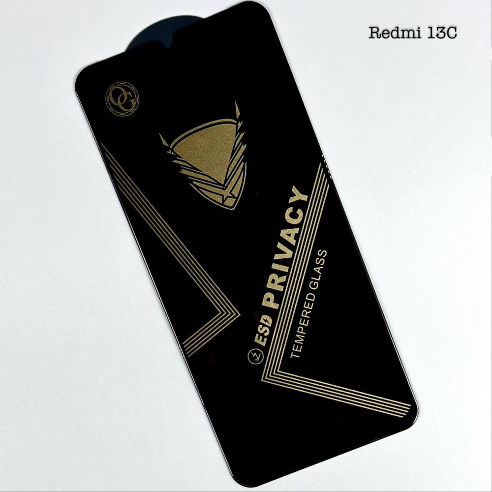 Захисне скло OG Premium ESD Privacy Xiaomi Redmi 13C 4G-5G -Redmi 13R-Poco M6