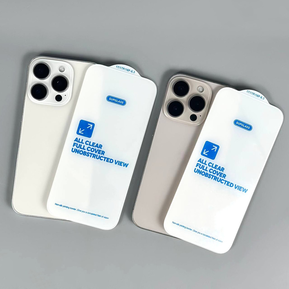 Захисне скло SUPGLASS Strong Protection All Clear SG-02 iPhone 13-13 Pro (2021) 6.1-iPhone 14 (2022) 6.1-iPhone 16e (2025) 6.1