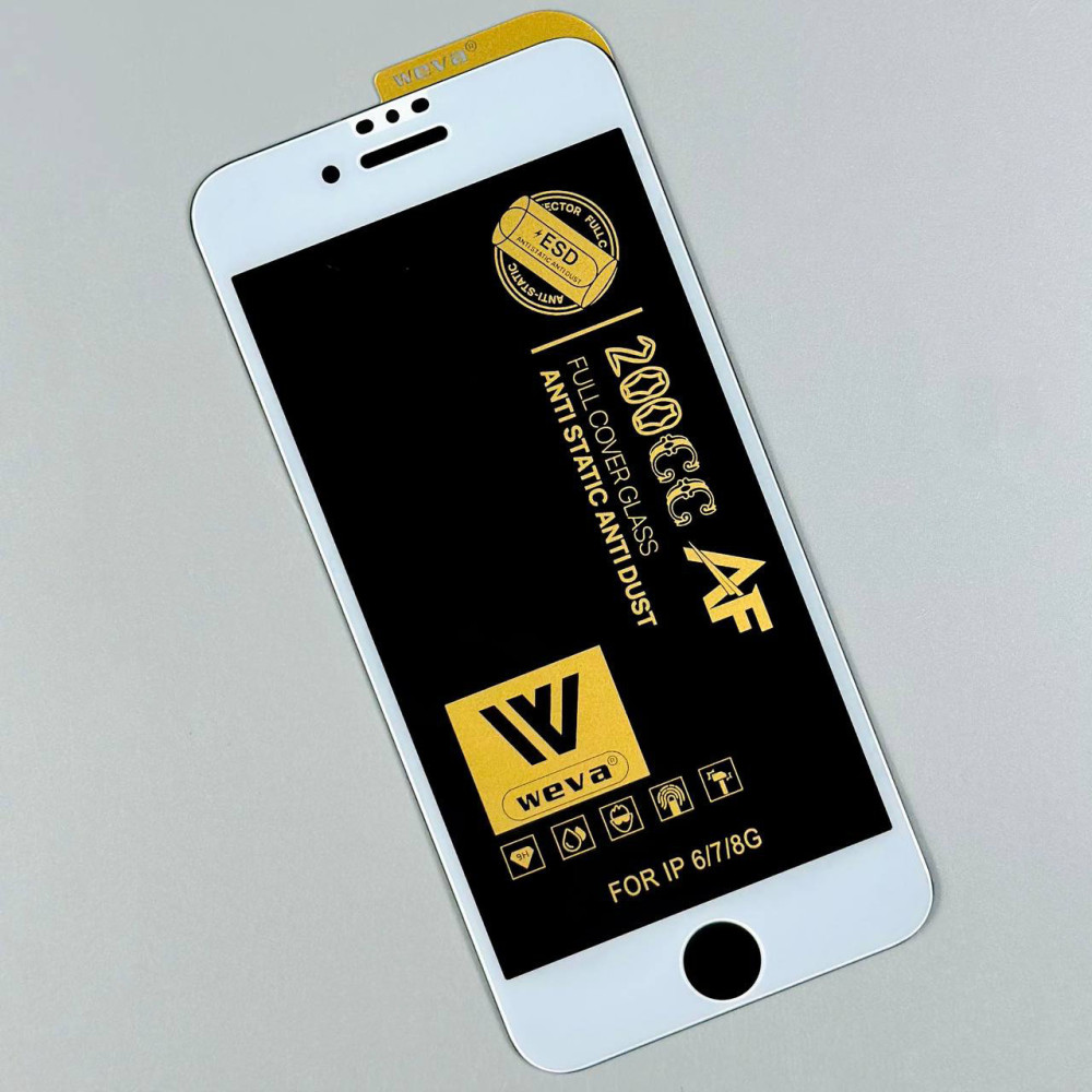 Захисне скло WEVA 200CC AF ESD Anti Static iPhone 7-8-SE 2020