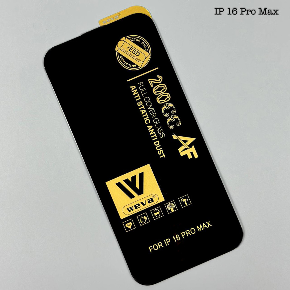 Захисне скло WEVA 200CC AF ESD Anti Static iPhone 16 Pro Max