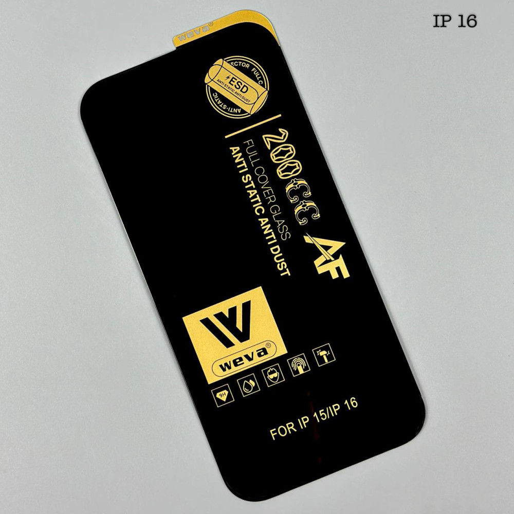 Захисне скло WEVA 200CC AF ESD Anti Static iPhone 16