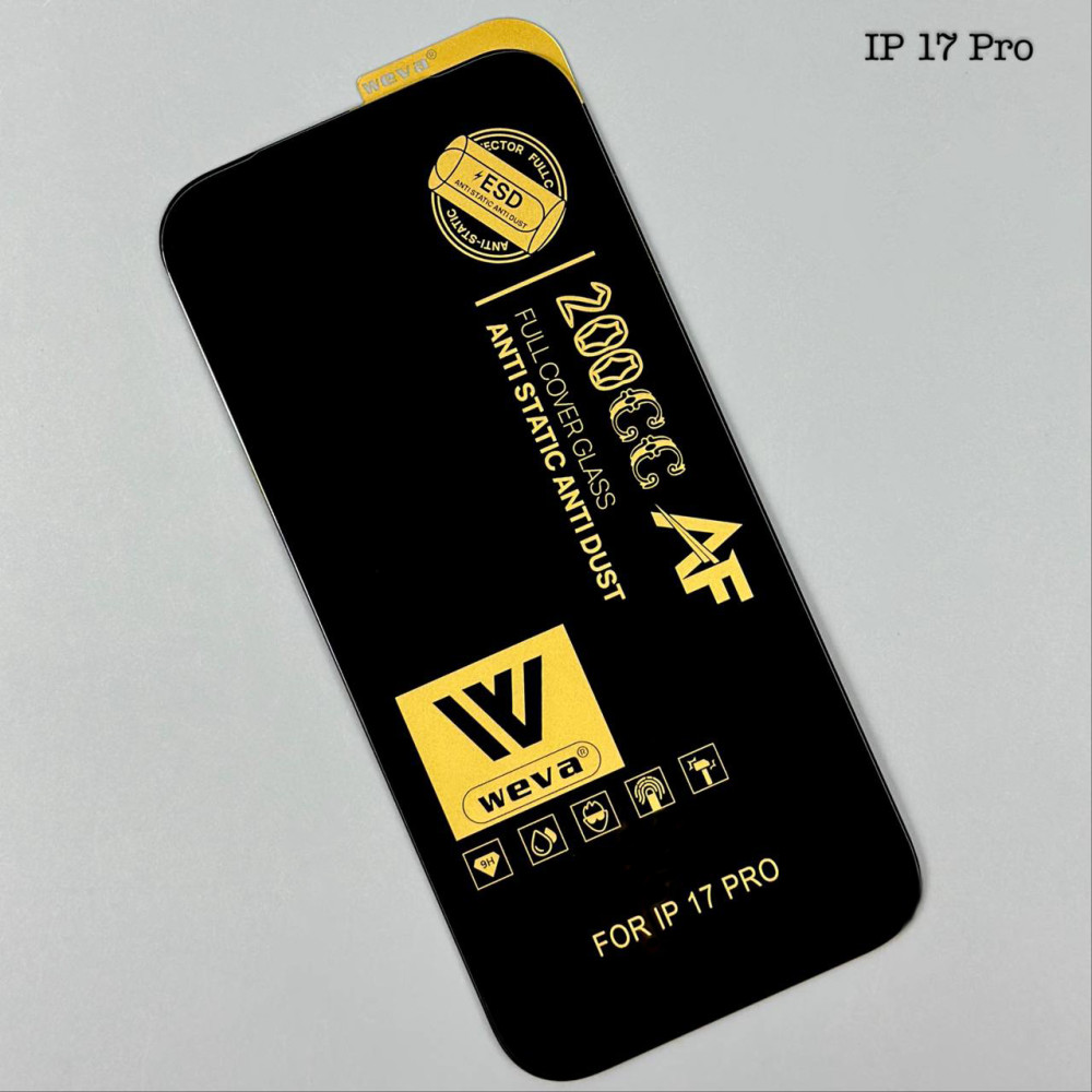 Захисне скло WEVA 200CC AF ESD Anti Static iPhone 17 Pro