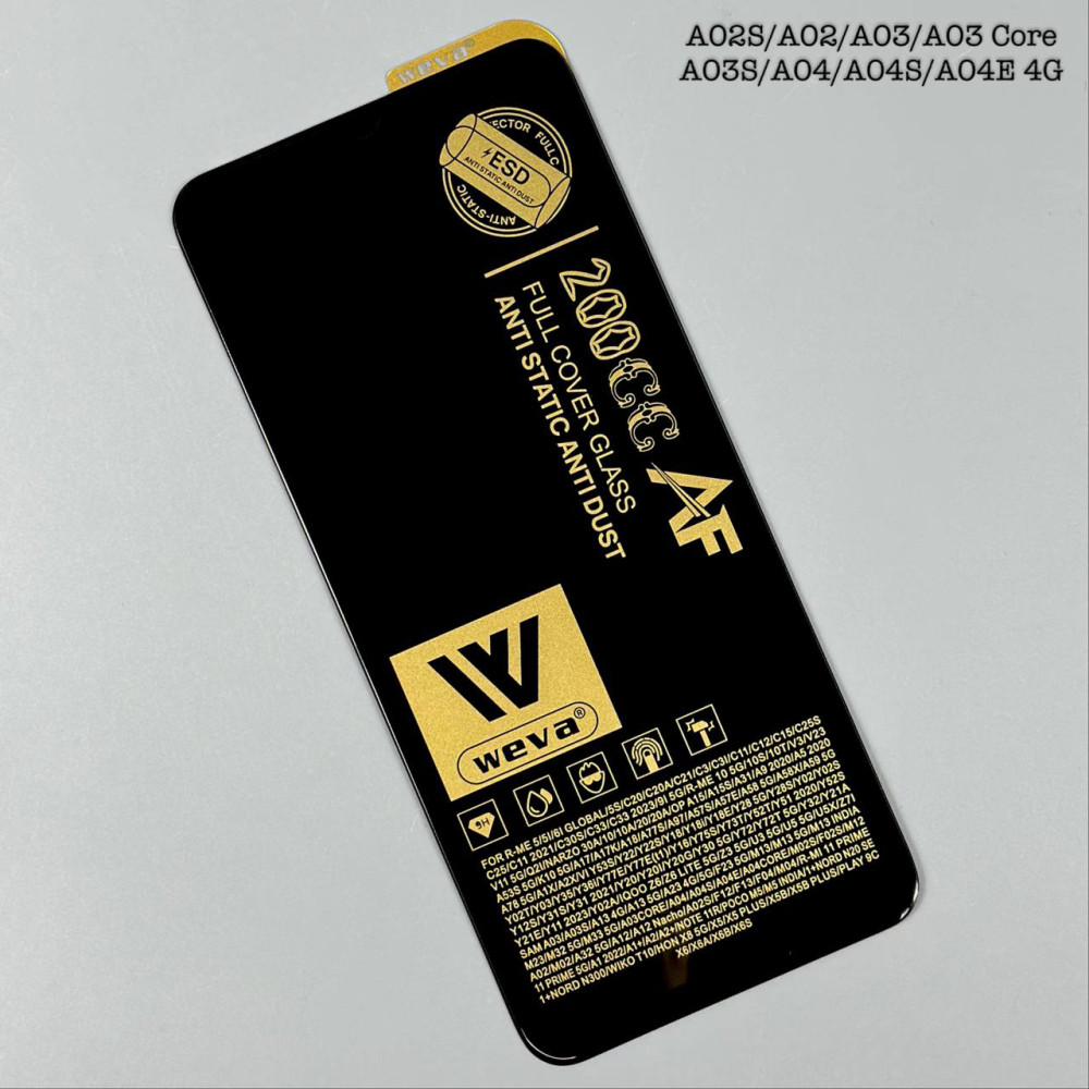 Захисне скло WEVA 200CC AF ESD Anti Static Samsung A02S-A02-A03-A03 Core-A03S-A04-A04S-A04e 4G-A04 Core