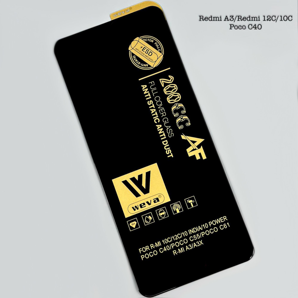 Захисне скло WEVA 200CC AF ESD Anti Static Xiaomi Redmi A3-Redmi 12C-Redmi 10C-Poco C40