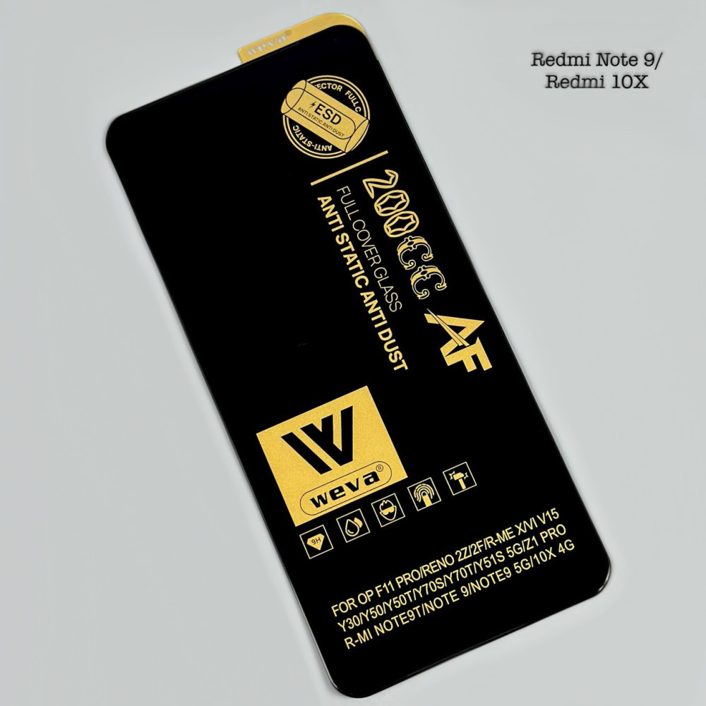 Захисне скло WEVA 200CC AF ESD Anti Static Xiaomi Redmi Note 9-Redmi 10X