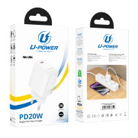 Мережевий зарядний пристрій U-Power NA-U04 GaN PD20W