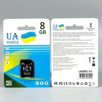 Карта пам'яті UA POWER 8Gb Class 10 (з адаптером SD)