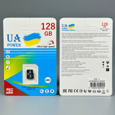 Карта пам'яті UA POWER 128GB U-3 Ultra high speed Class 10 без адаптера