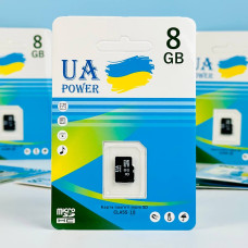 Карта пам'яті UA POWER 8Gb Class 10 без адаптера