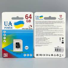 Карта пам'яті UA POWER 64Gb U-1 Ultra high speed Class 10 (без адаптера)