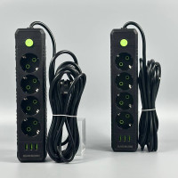Мережевий подовжувач UA Power F44U 3USB 4 розетки 6m