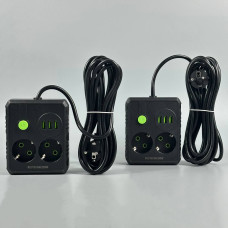 Мережевий подовжувач UA Power F13U на 2 розетки + 3USB 6m