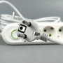 Мережевий подовжувач UA Power F04U 3USB 4 розетки 6m
