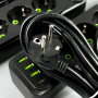 Мережевий подовжувач UA Power F23U 3USB+Type-C 3 розетки 4m