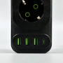 Мережевий подовжувач UA Power F23U 3USB+Type-C 3 розетки 4m