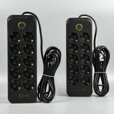 Мережевий подовжувач UA Power F26 4USB+Type-C 2.1A 10 розеток 2m