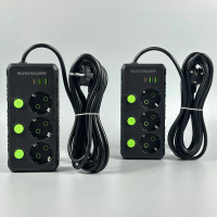 Мережевий подовжувач UA Power F53U 2USB+Type-C 2.1A 3 розетки 4m