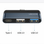 USB-C HUB Usams US-SJ490 2USB+Type-C