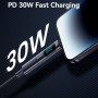 Перехідники OTG Usams US-SJ681 AU18 Lightning male to Type-C female PD30W з дисплеєм