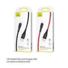 Data Cable Usams US-SJ394 U41 Braided Lightning 2A 2m