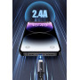 Data Cable Usams US-SJ669 Aluminum Alloy Sufeng Series Lightning 2.4A 2m
