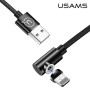 Data Cable Usams US-SJ444 U54 Right-angle Magnetic Lightning 1m