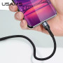 Data Cable Usams US-SJ450 U55 Aluminum Alloy Braided Micro 2A 1m