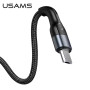 Data Cable Usams US-SJ450 U55 Aluminum Alloy Braided Micro 2A 1m