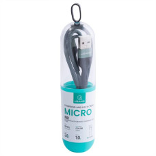 Data Cable Usams US-SJ450 U55 Aluminum Alloy Braided flask Micro 1m