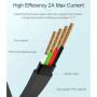 Data Cable Usams US-SJ200 U2 Flat Type-C 2A 1.2m