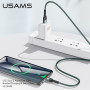 Data Cable Usams US-SJ449 U55 Aluminum Alloy Braided Type-C 2A 1m