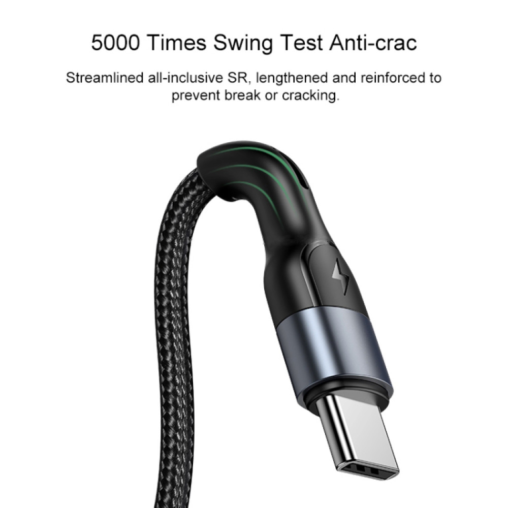 Data Cable Usams US-SJ449 U55 Aluminum Alloy Braided Type-C 2A 1m
