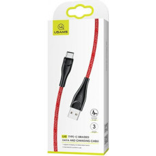 Data Cable Usams US-SJ398 U41 Braided Type-C 3m