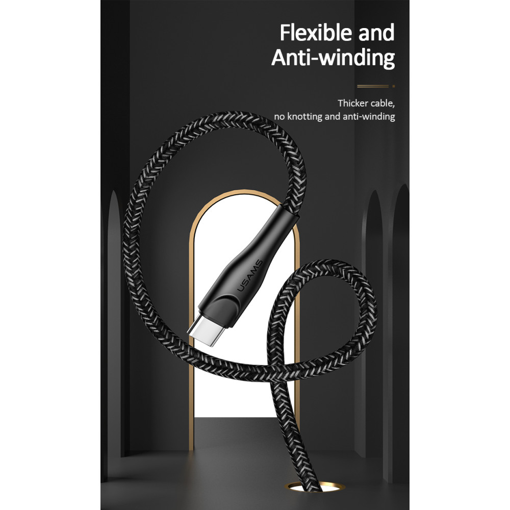 Data Cable Usams US-SJ398 U41 Braided Type-C 3m