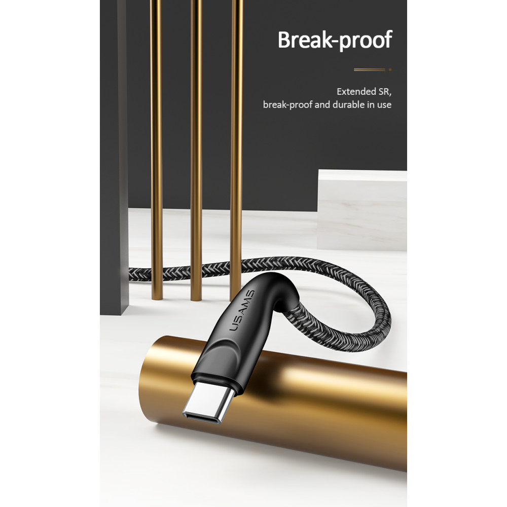 Data Cable Usams US-SJ398 U41 Braided Type-C 3m