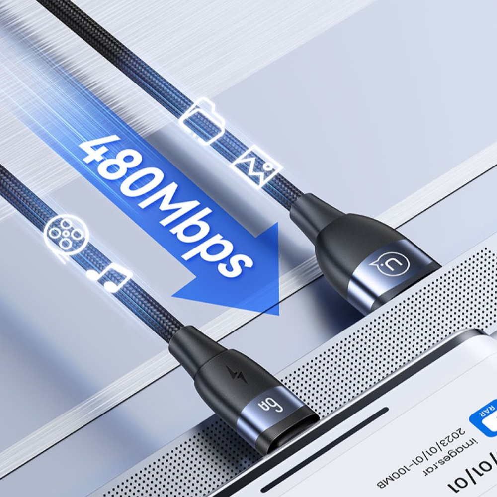 Data Cable Usams US-SJ631 U85 Aluminum Alloy Type-C 6A 2m