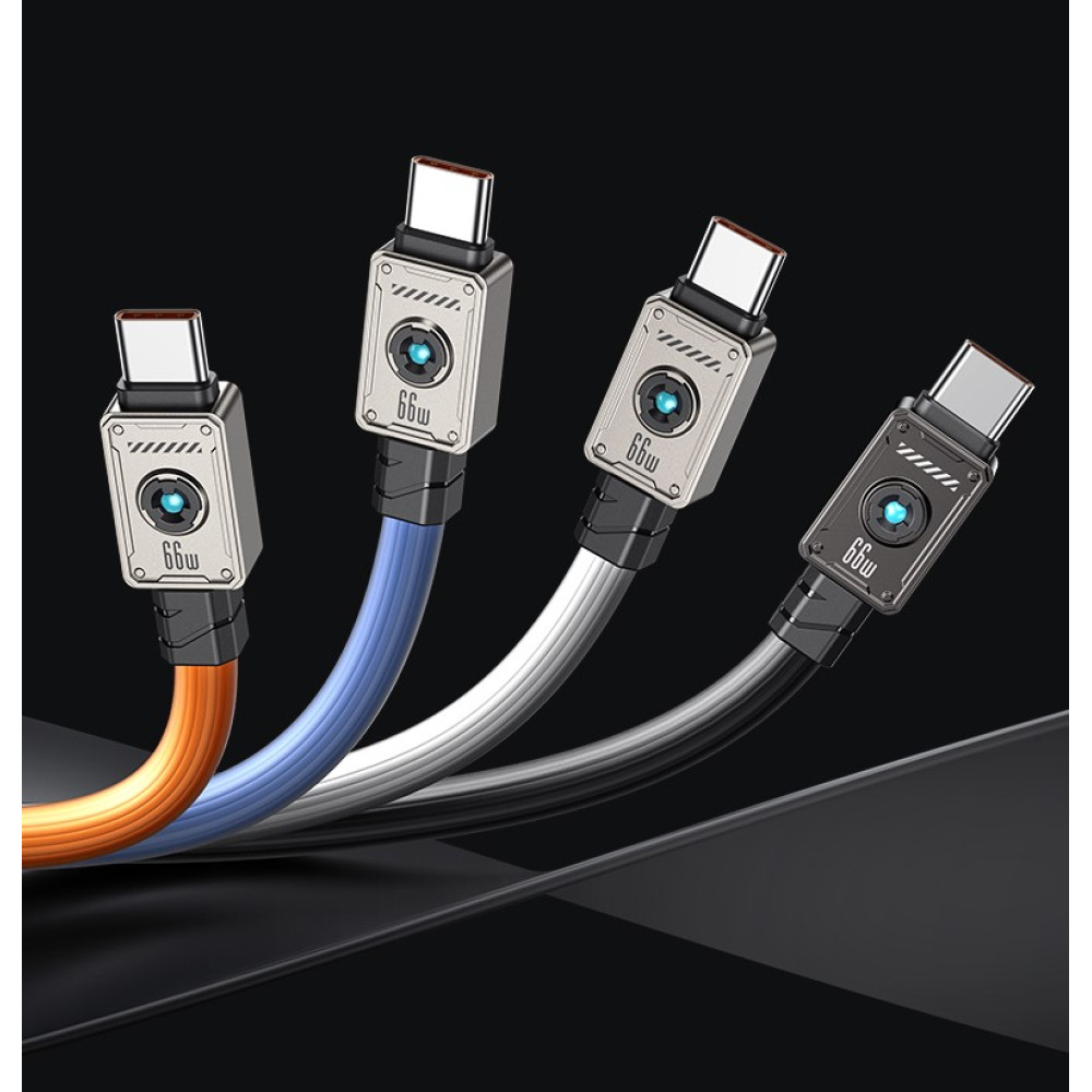 Data Cable Usams US-SJ686 Zine Alloy Type-C 66W 1.2m