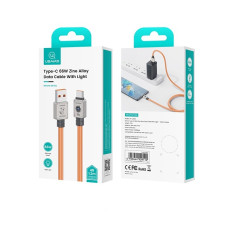 Data Cable Usams US-SJ686 Zine Alloy Type-C 66W 1.2m