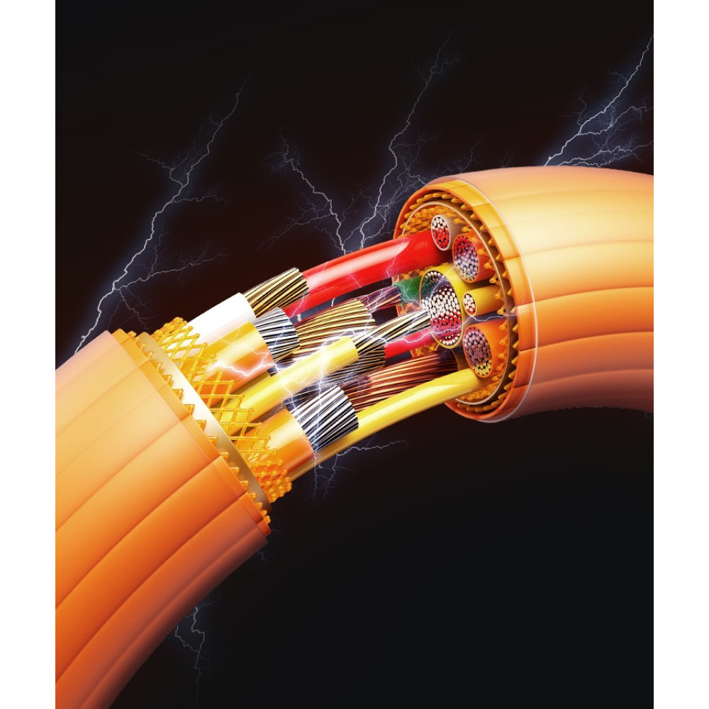 Data Cable Usams US-SJ686 Zine Alloy Type-C 66W 1.2m