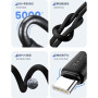 Data Cable Usams US-SJ698 Striped KY Series Type-C 3A 3m