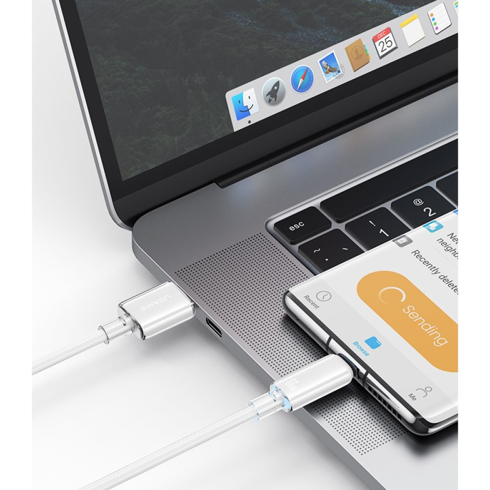 Data Cable Usams US-SJ658 Cloud Series Type-C 6A 1.2m