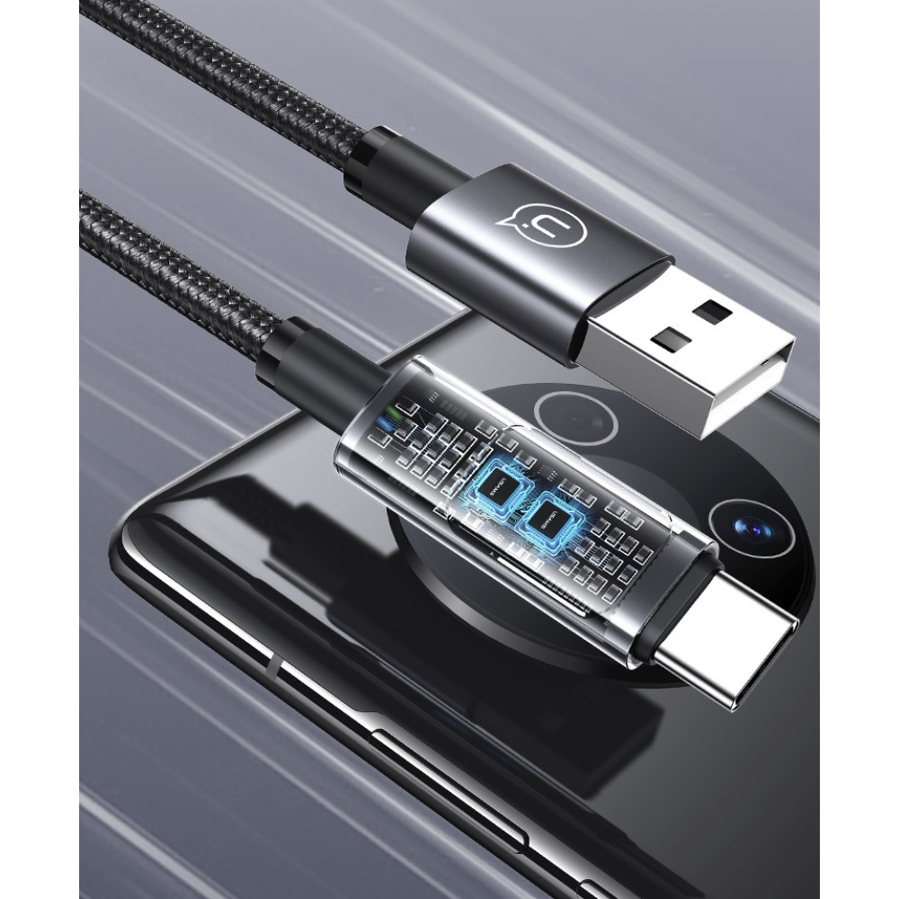 Data Cable Usams US-SJ673 Aluminum Alloy Sufeng Series Type-C 6A 1.2m
