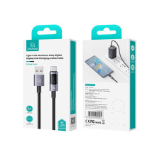 Data Cable Usams US-SJ673 Aluminum Alloy Sufeng Series Type-C 6A 1.2m